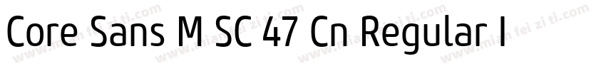 Core Sans M SC 47 Cn Regular Italic字体转换